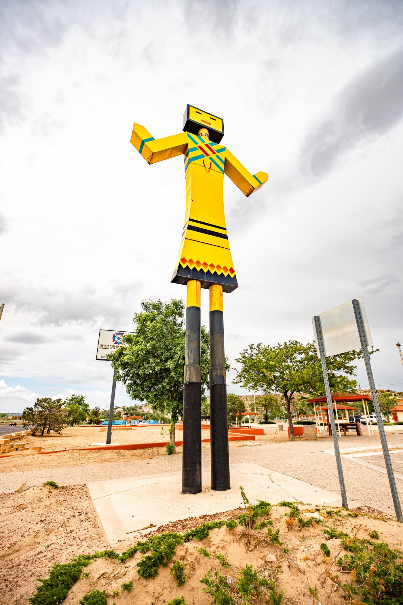 Big Kachina Statue in Gallup, New Mexico Route 66 Roadside Attraction