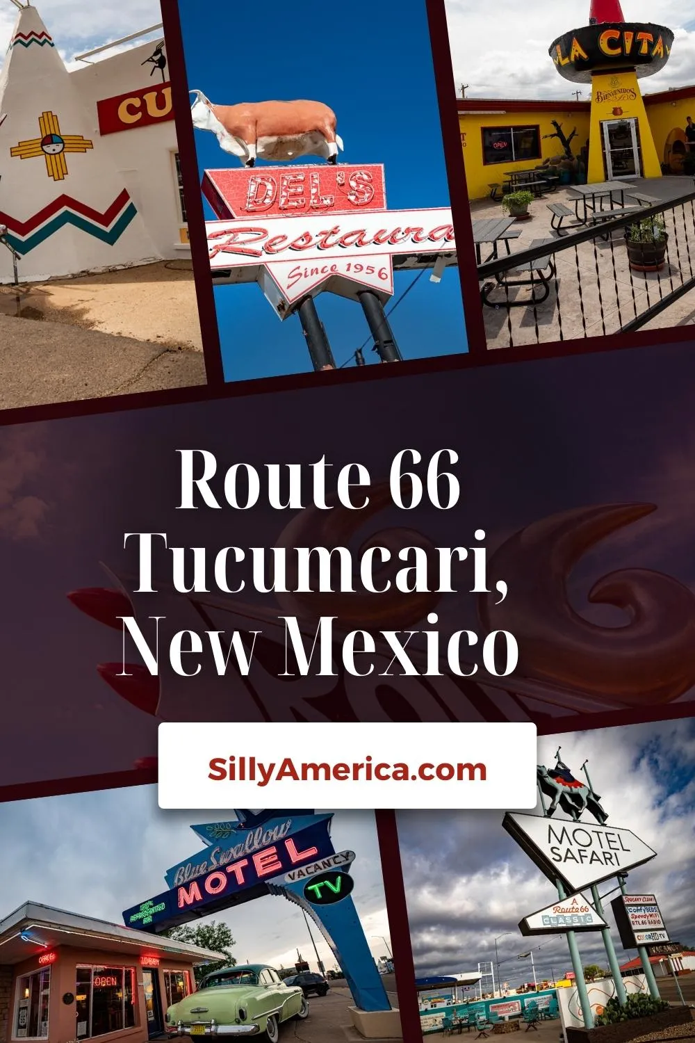 Tucumcari, New Mexico is a must-stop town on your Route 66 road trip. Known for its neon lights, plethora of classic motel rooms, and vintage Americana charm, the Route 66 Tucumcari, New Mexico attractions can't be missed! Planning a Route 66 road trip through New Mexico? These are some of the best Route 66 Tucumcari, New Mexico attractions, motels, and restaurants to add to your travel itinerary! #Tucumcari #TucumcariNewMexico #TucumcariRoute66 #NewMexico #NewMexicoRoute66 #Route66 #RoadTrip