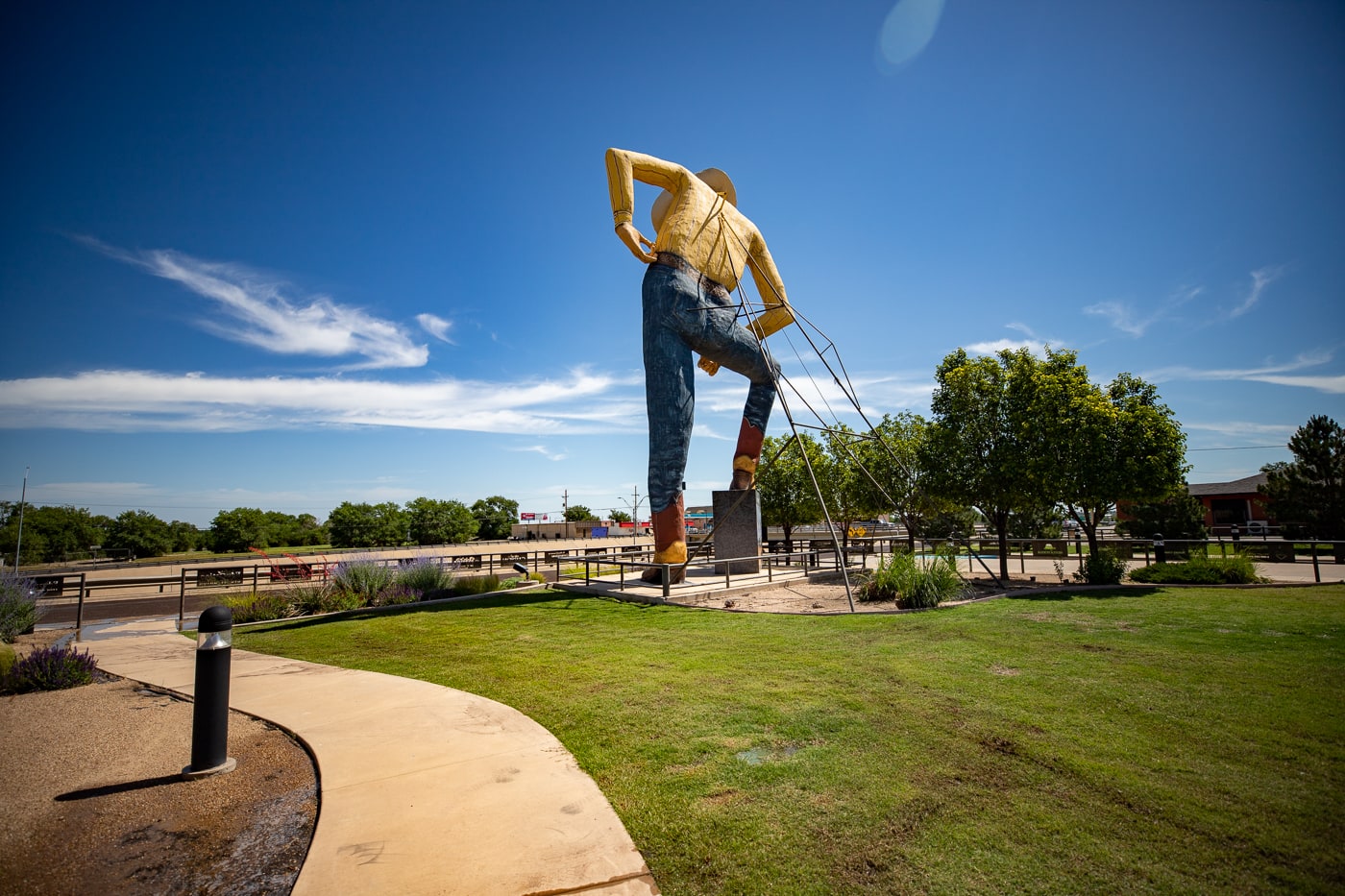 Tex Randall Statue in Canyon, Texas Roadside Attraction