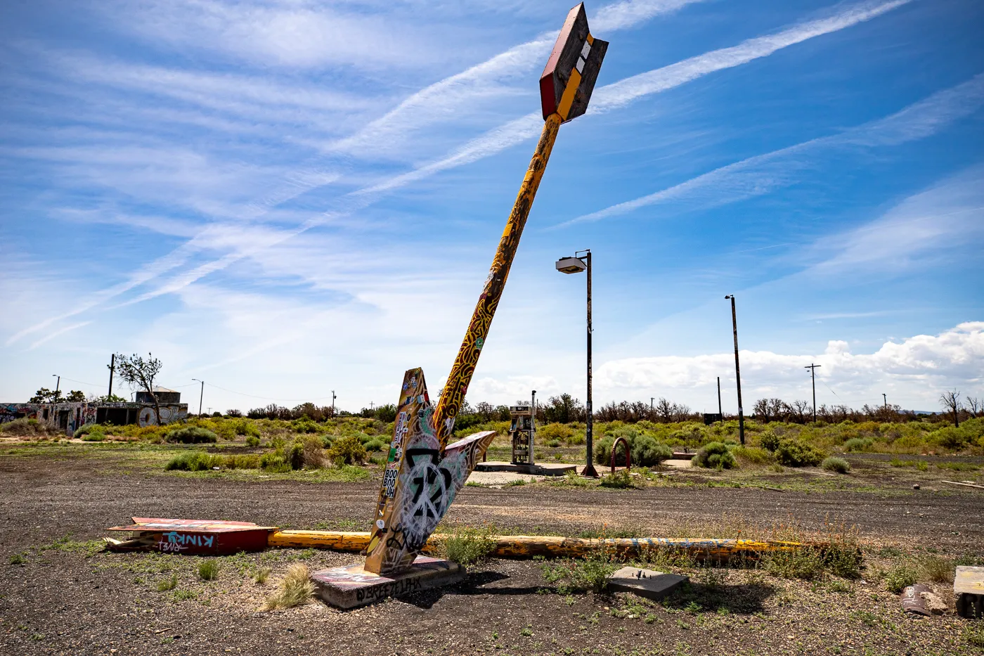 Twin Arrows Trading Post Ruins in Arizona Route 66 Roadside Attraction