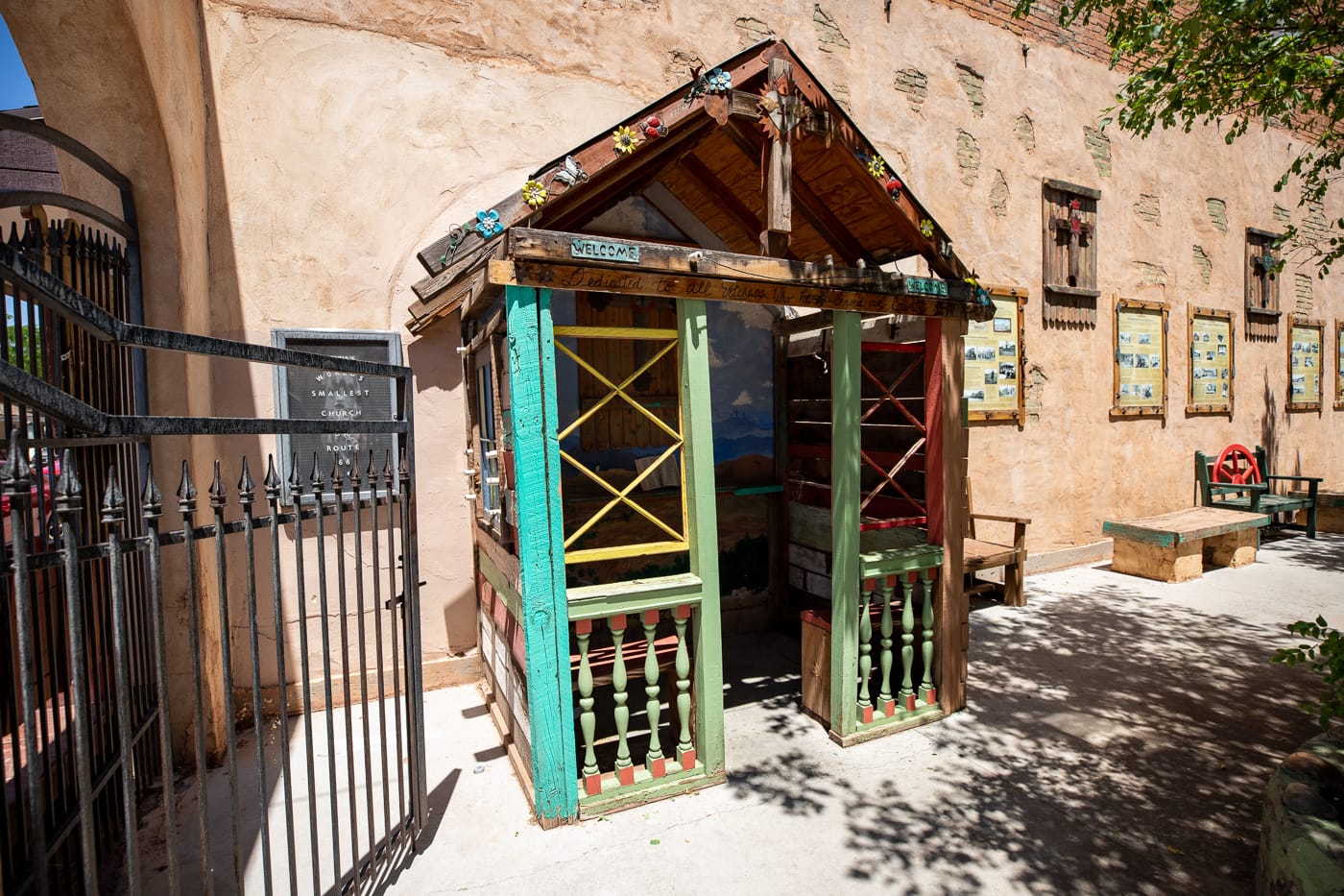 World's Smallest Church on Route 66 in Winslow, Arizona Roadside Attraction