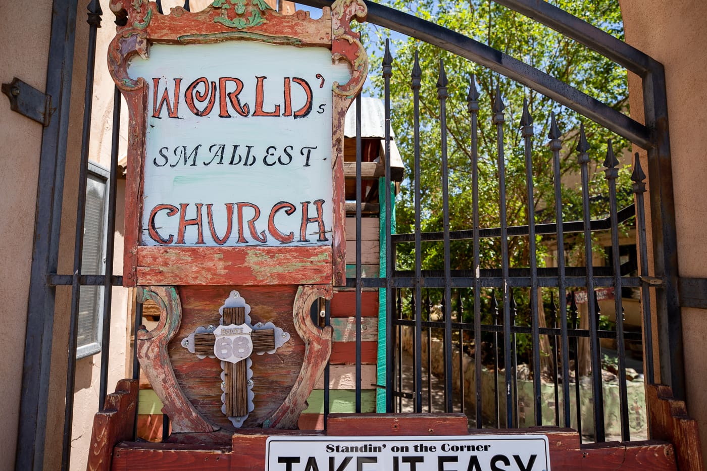 World's Smallest Church on Route 66 in Winslow, Arizona Roadside Attraction