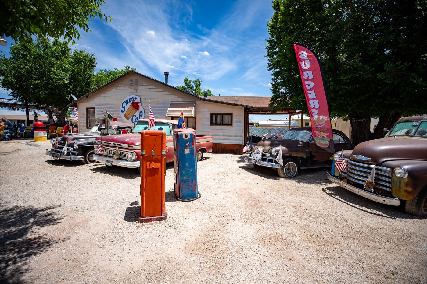 Delgadillo’s Snow Cap in Seligman, Arizona - Route 66 restaurant and Drive-In Diner