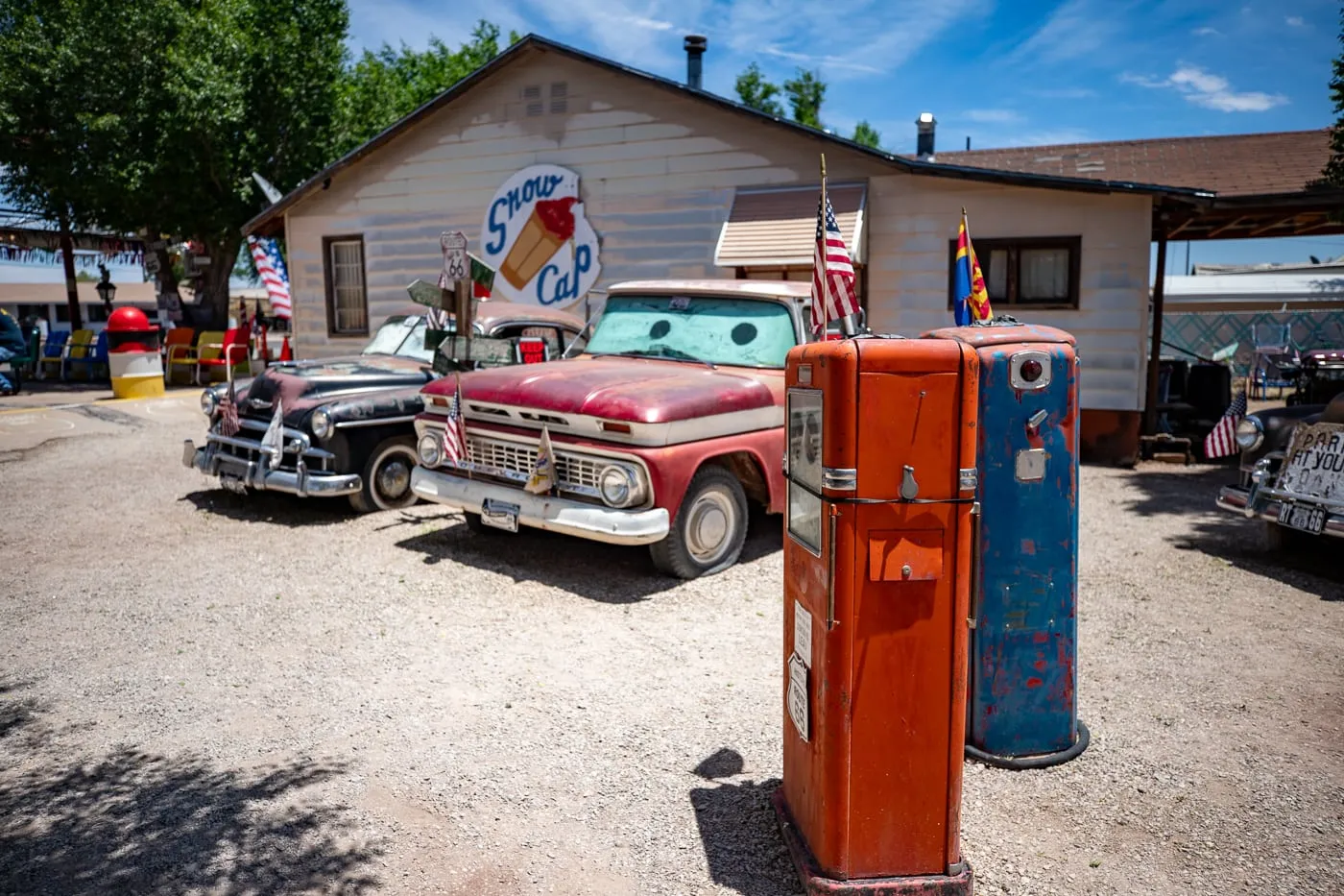 Delgadillo’s Snow Cap in Seligman, Arizona - Route 66 restaurant and Drive-In Diner