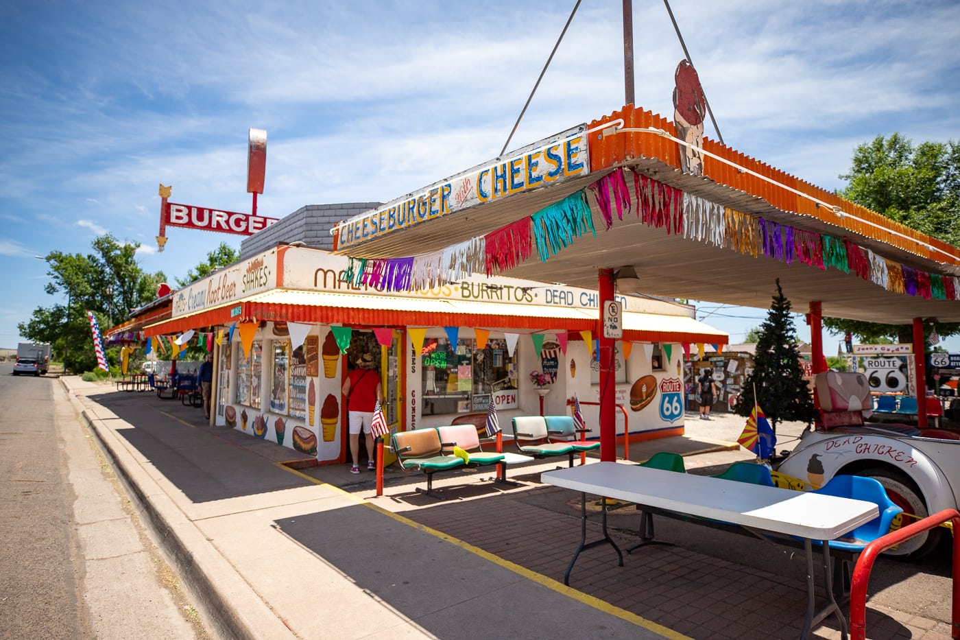 Delgadillo’s Snow Cap in Seligman, Arizona - Route 66 restaurant and Drive-In Diner