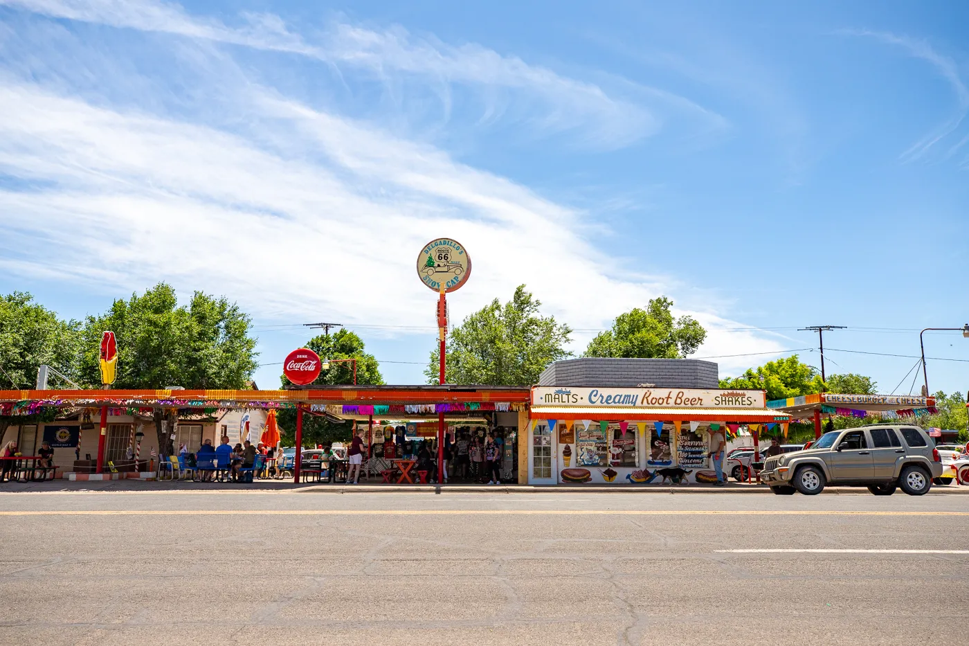 Delgadillo’s Snow Cap in Seligman, Arizona - Route 66 restaurant and Drive-In Diner