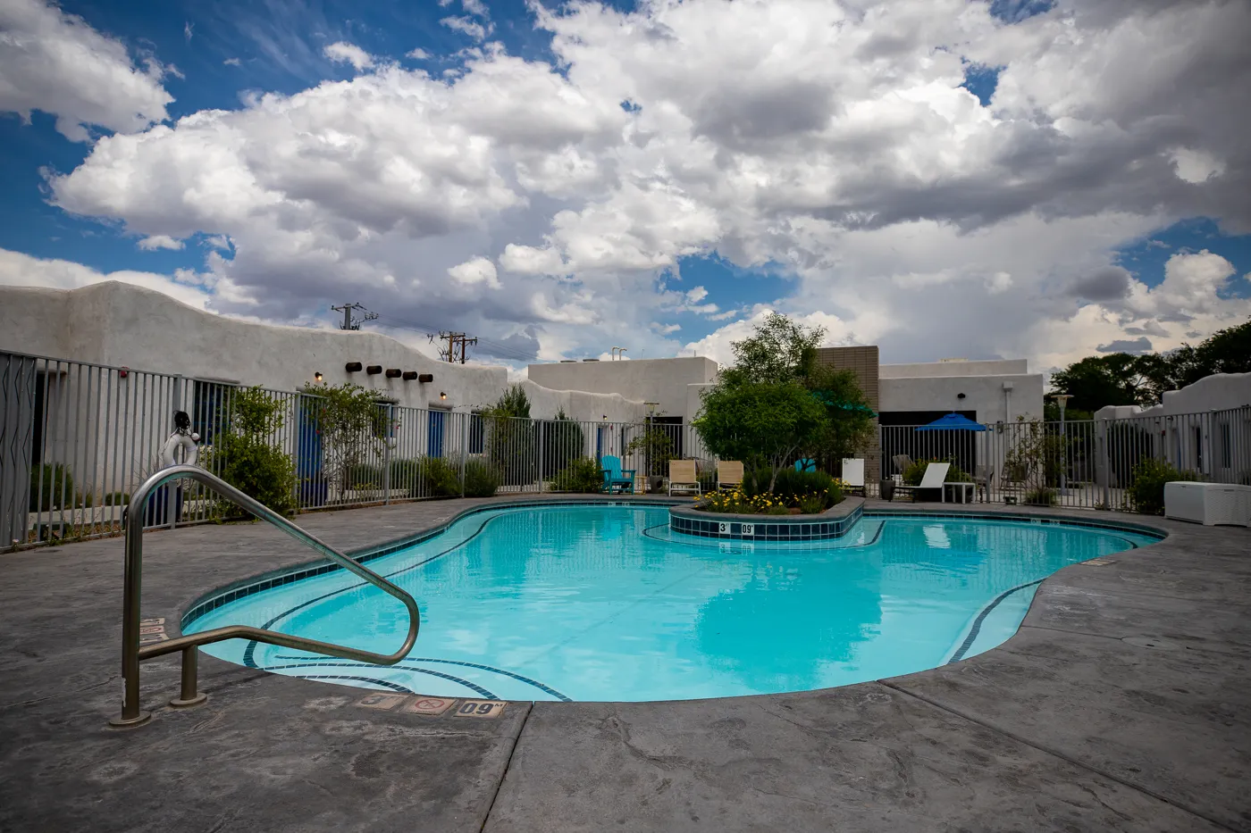Wading pool at El Vado Motel in Albuquerque, New Mexico (Route 66 Motel)