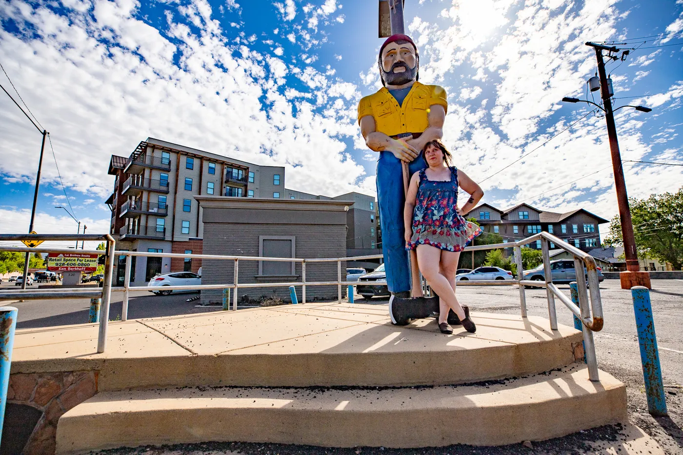 Little Louie in Flagstaff, Arizona (Louie the Lumberjack Statue) Route 66 Roadside Attraction