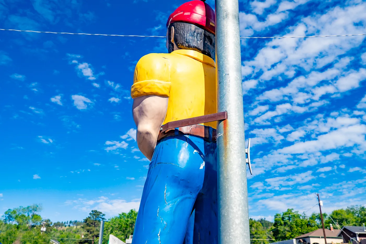 Little Louie in Flagstaff, Arizona (Louie the Lumberjack Statue) Route 66 Roadside Attraction