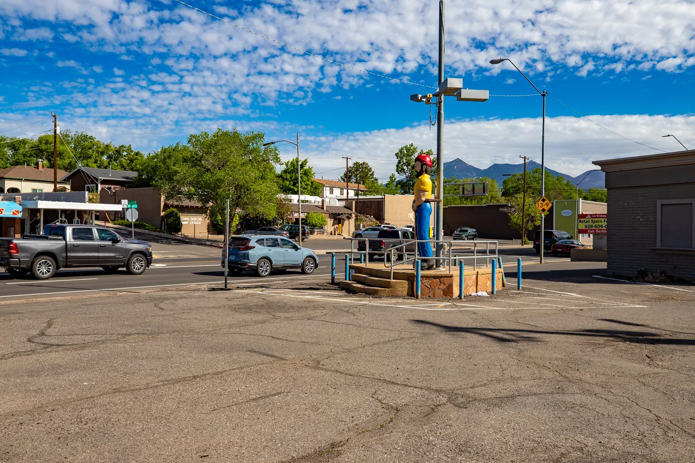 Little Louie in Flagstaff, Arizona (Louie the Lumberjack Statue) Route 66 Roadside Attraction