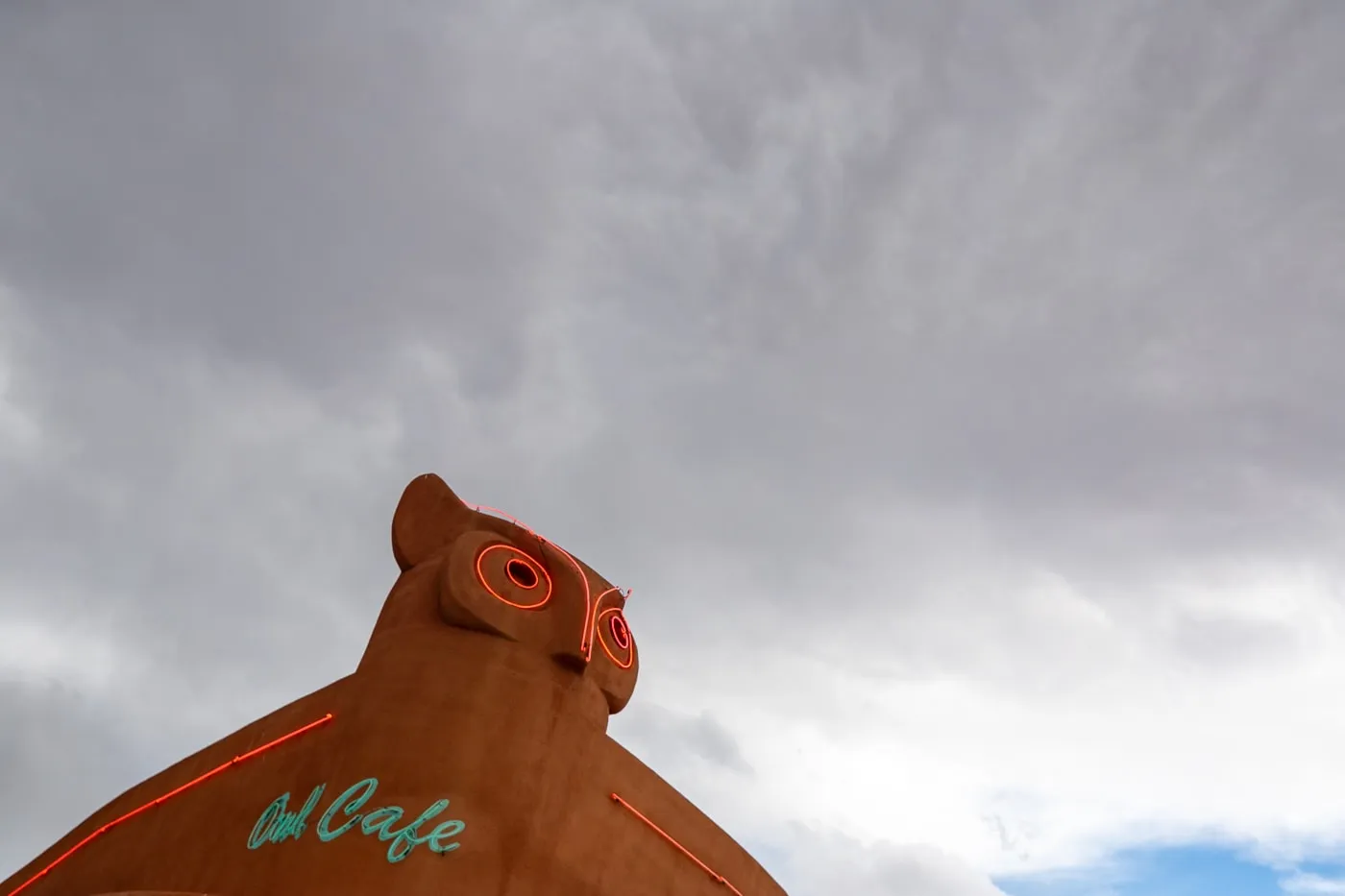 Owl Cafe in Albuquerque, New Mexico (Route 66) - Owl-shaped building and Arizona Route 66 roadside attraction and diner