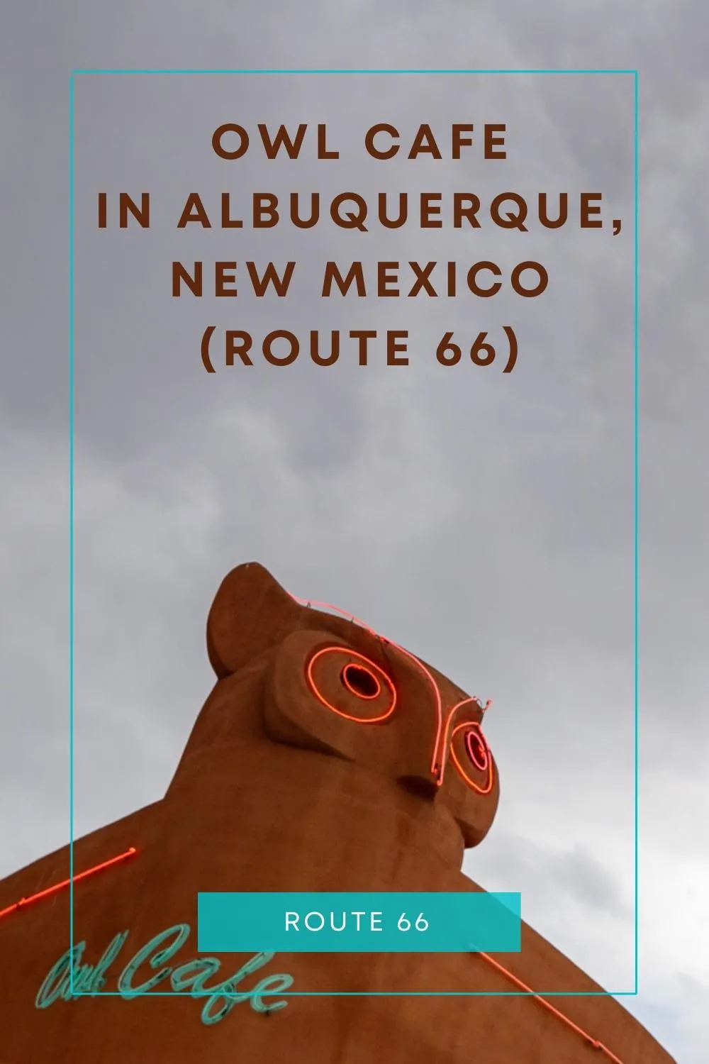 Roadside attraction? Check. Classic American diner? Check. Route 66 landmark? Check. The Owl Cafe in Albuquerque, New Mexico is all of these things and more. If you give a hoot about your Arizona Route 66 road trip, stop here to admire the novelty architecture, snack on a green chile cheeseburger, and wash it all down with a famous milkshake. Stop by this fun Route 66 roadside attraction for breakfast, lunch, or dinner. #NewMexico #NewMexicoRoadTrip #Route66 #Route66RoadTrip #Albuquerque