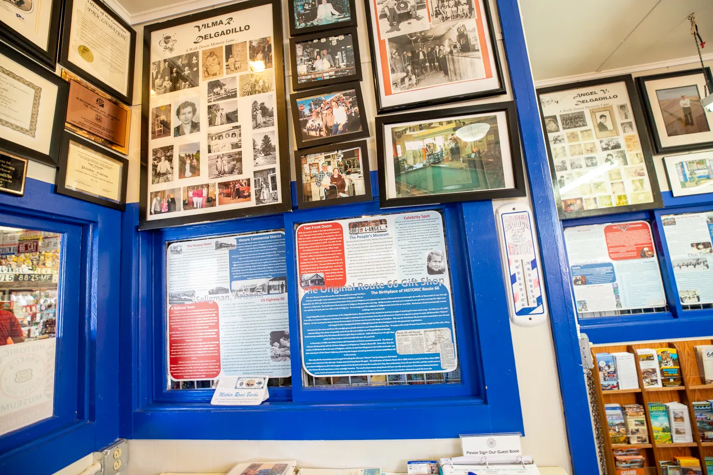 Angel & Vilma Delgadillo's Original Route 66 Gift Shop in Seligman, Arizona Route 66 Museum and Gift Shop