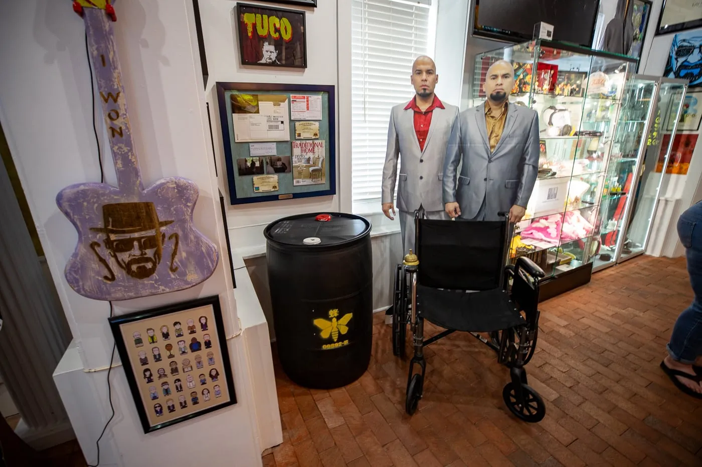 Hector Salamanca's wheelchair Photo Op at the Breaking Bad Store & Museum in Albuquerque, New Mexico
