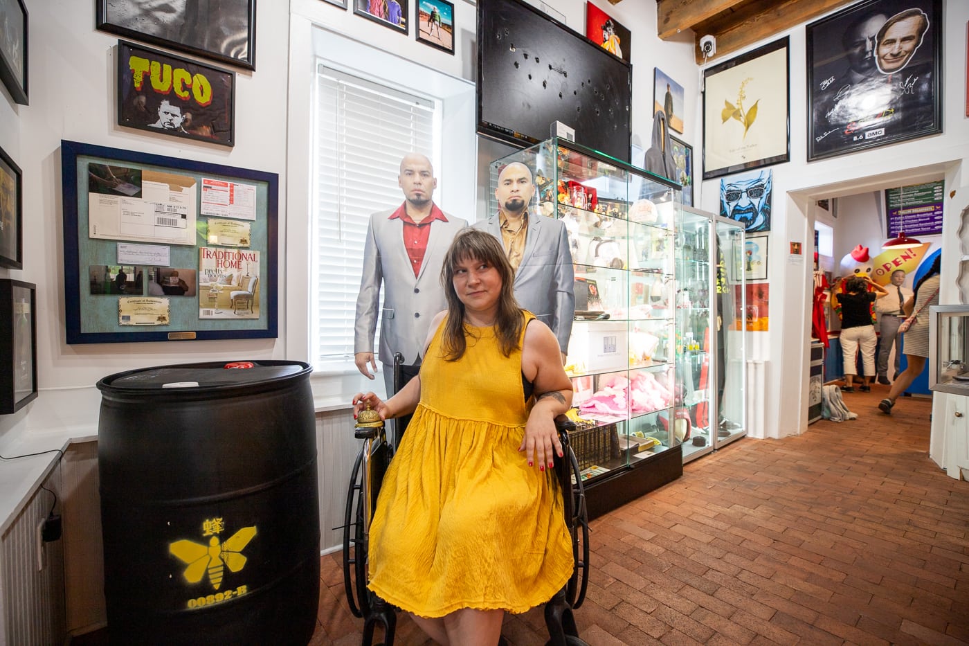 Hector Salamanca's wheelchair Photo Op at the Breaking Bad Store & Museum in Albuquerque, New Mexico