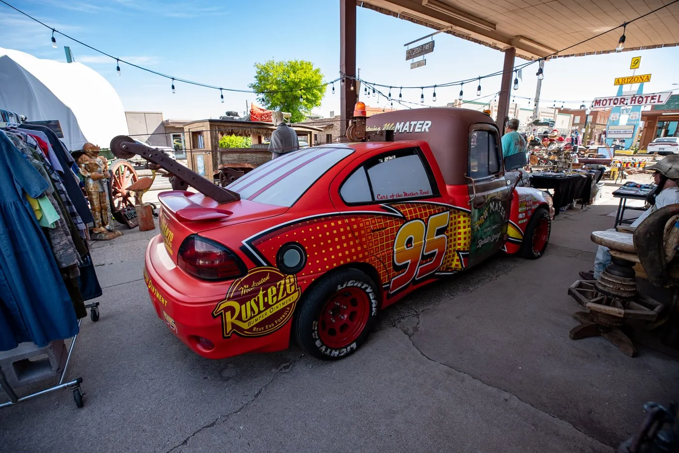 Cars of the Mother Road in Williams, Arizona Route 66 Roadside Attraction