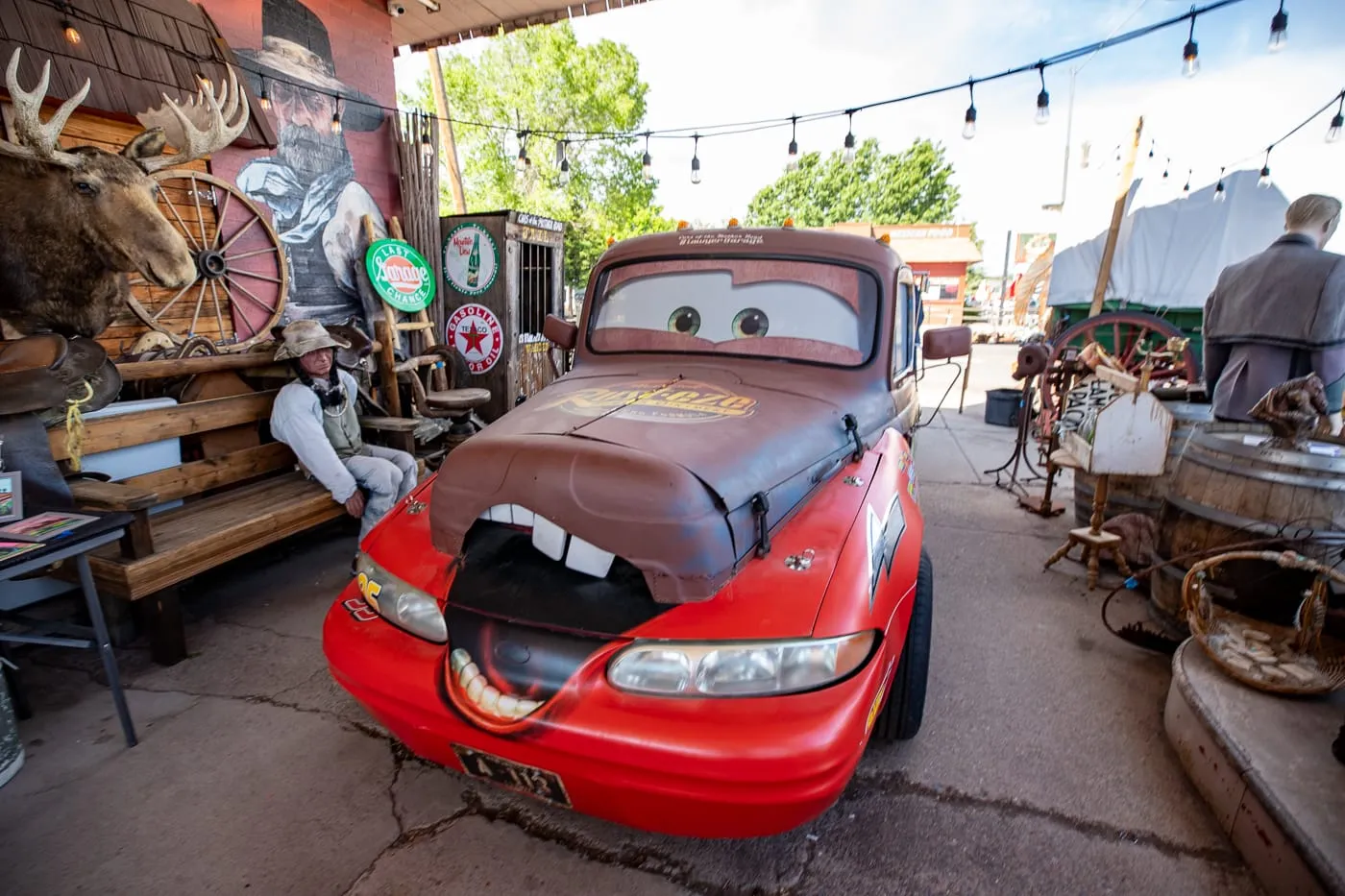 Cars of the Mother Road in Williams, Arizona Route 66 Roadside Attraction