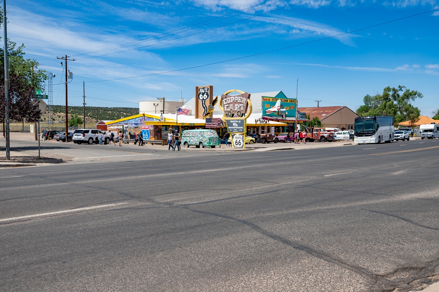 Copper Cart and Route 66 Motoporium in Seligman, Arizona Route 66 roadside attraction