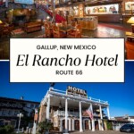 “Charm of Yesterday, Convenience of Tomorrow.” Experience both when you book a room in a classic Route 66 motel that has been attracting travelers, and celebrities, since the 1930s: El Rancho Hotel in Gallup, New Mexico. The historic El Rancho Hotel in Gallup, New Mexico housed many famous celebrities and Hollywood stars when western movies were filmed in the area. Stay where they stars did when you book this New Mexico hotel on your Route 66 Road Trip. #Route66 #Route66Hotel #Route66RoadTrip