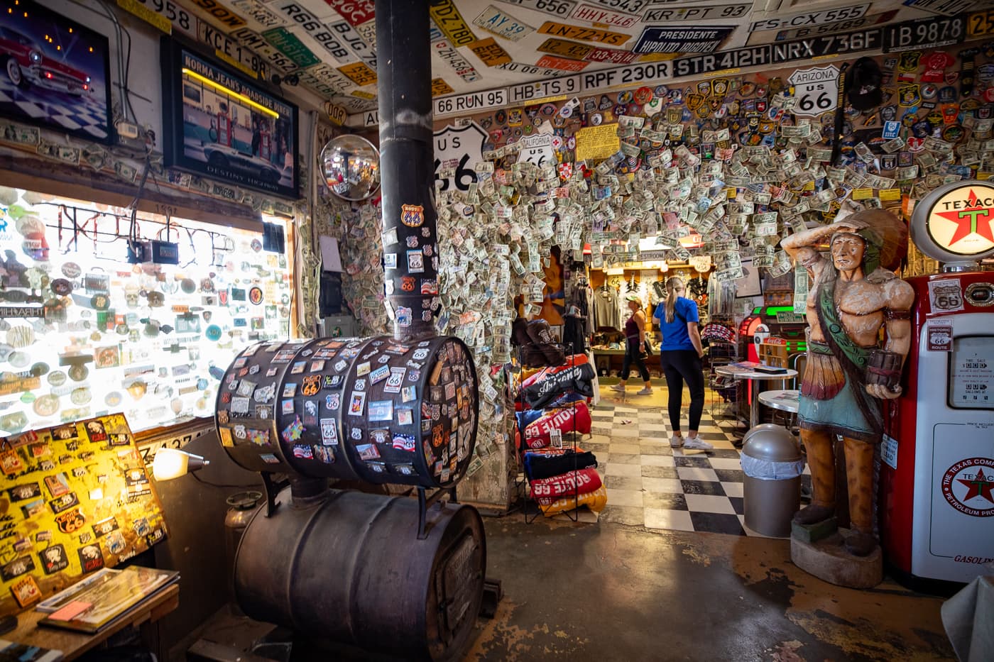 Inside Hackberry General Store in Kingman, Arizona Route 66 Roadside Attraction and Souvenir Shop