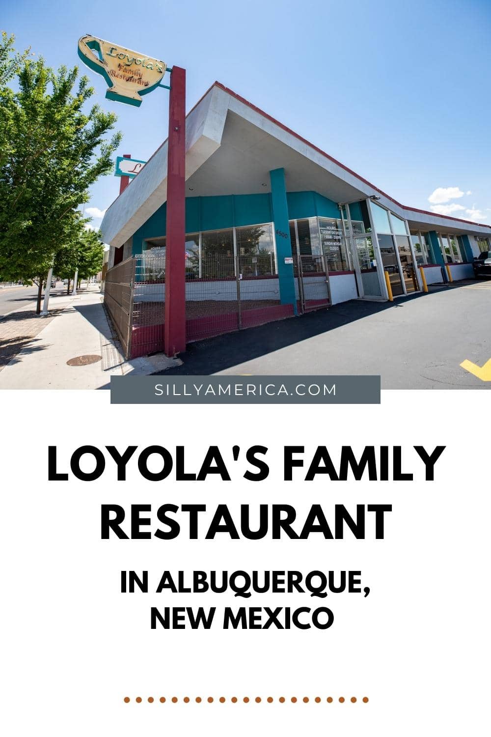 Looking for some of the best breakfasts and Mexican food in Albuquerque that attracts locals, road trippers, and film crews alike? Take a break from the road and stop for a meal at Loyola's Family Restaurant in Albuquerque, New Mexico. This Route 66 restaurant and Breaking Bad Filming location is a popular stop for lunch or breakfast on Route 66 in Albuquerque. Stop by on your road trip and add it to your travel itinerary! #Route66 #Route66Restaurant #Route66RoadTrip #RoadTrip