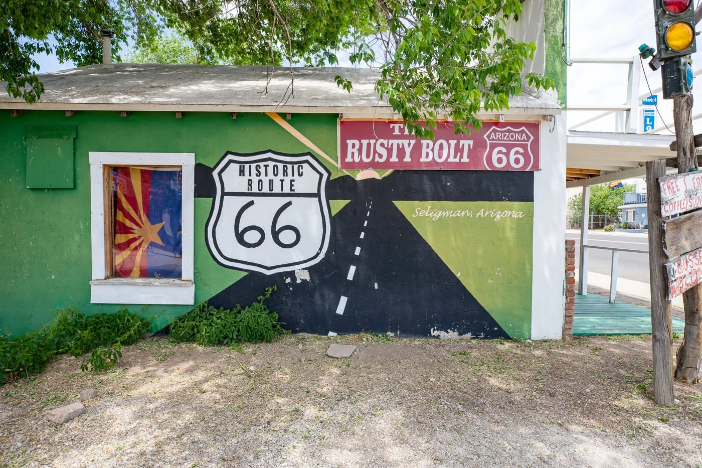 The Rusty Bolt in Seligman, Arizona Route 66 Roadside Attraction and Gift Shop