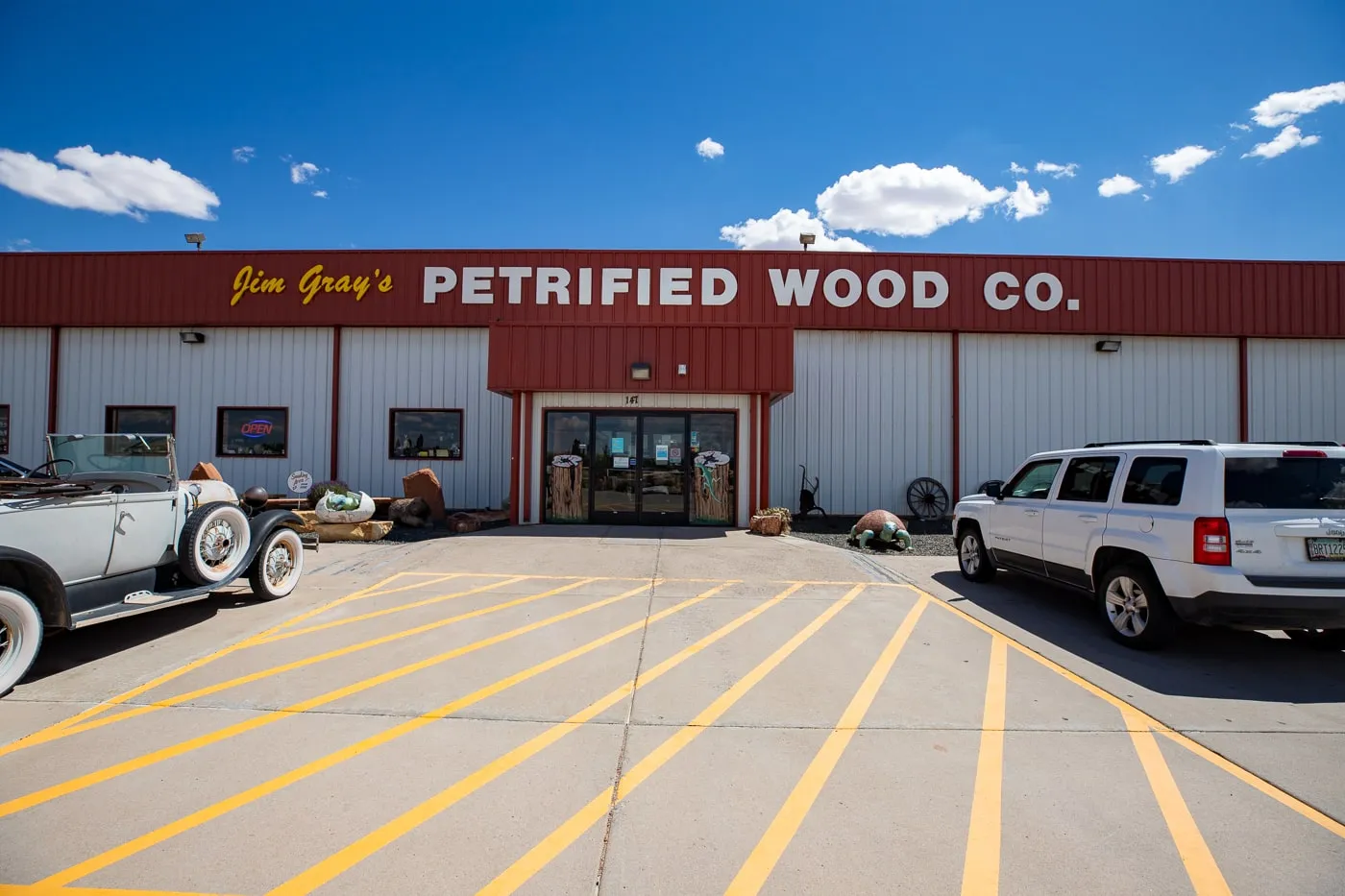 Jim Gray's Petrified Wood Co in Holbrook, Arizona Route 66 Roadside Attraction