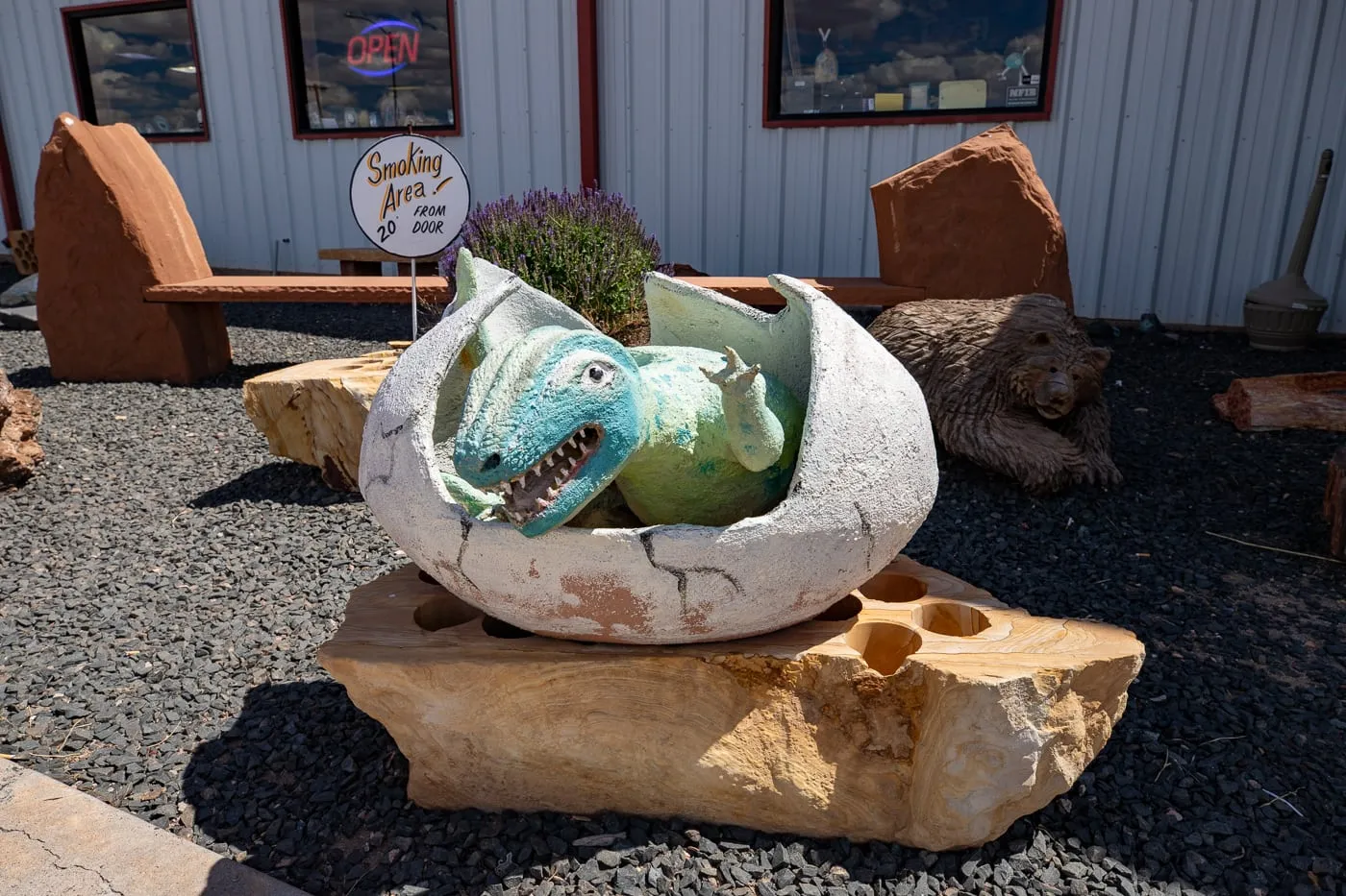 Jim Gray's Petrified Wood Co in Holbrook, Arizona Route 66 Roadside Attraction