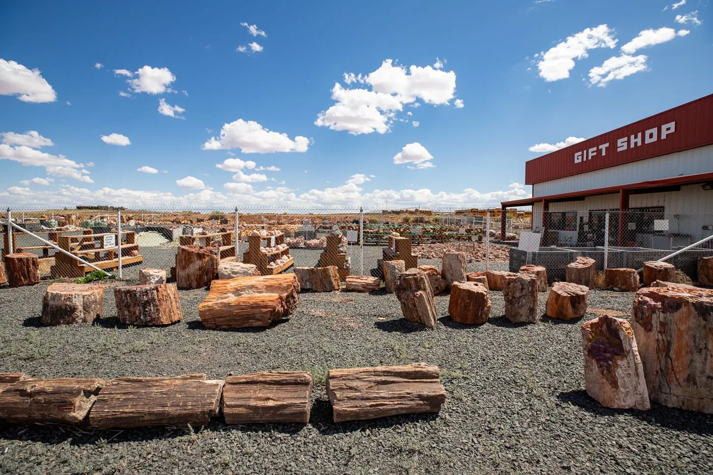 Jim Gray's Petrified Wood Co in Holbrook, Arizona Route 66 Roadside Attraction