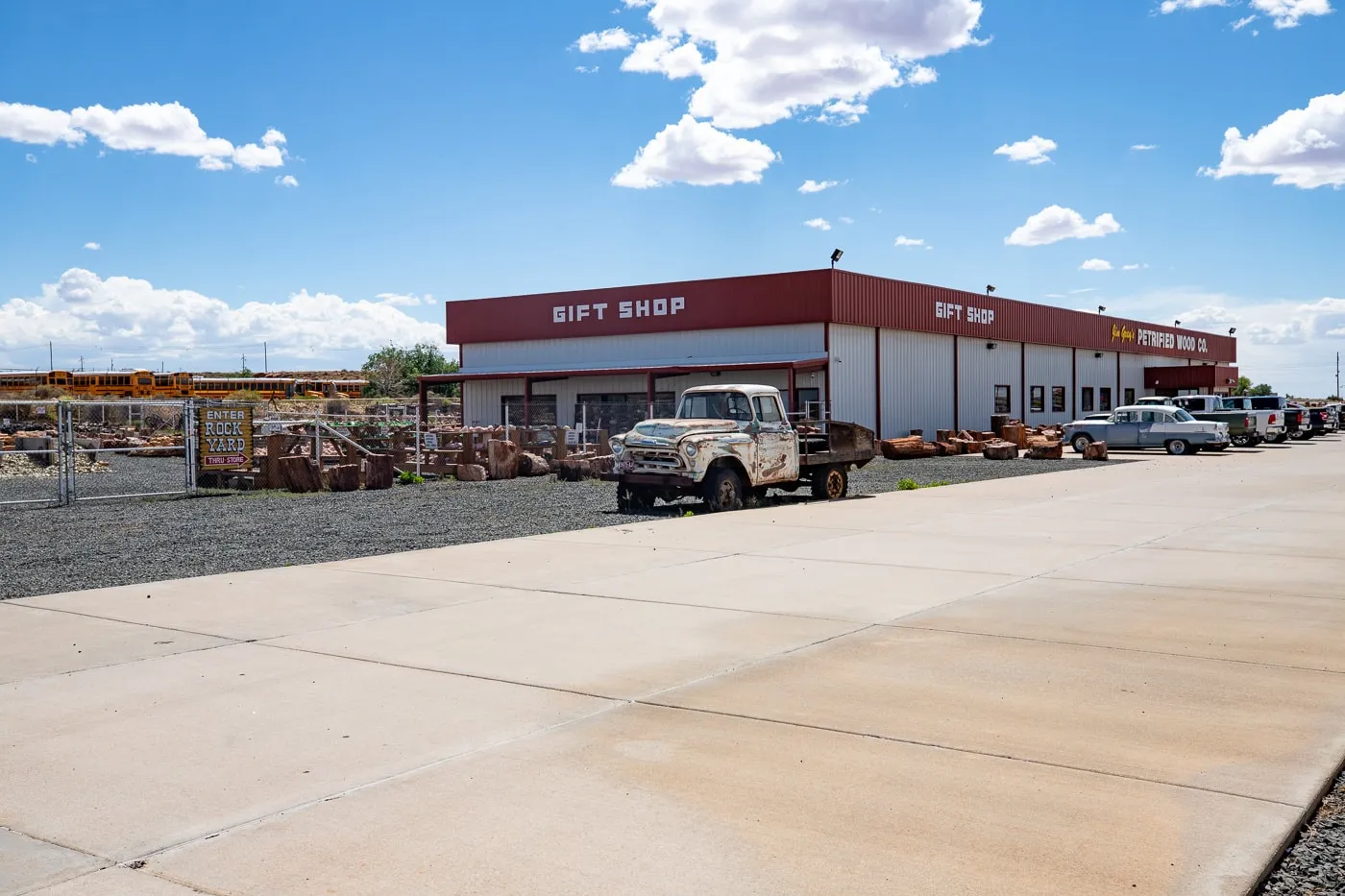 Jim Gray's Petrified Wood Co in Holbrook, Arizona Route 66 Roadside Attraction