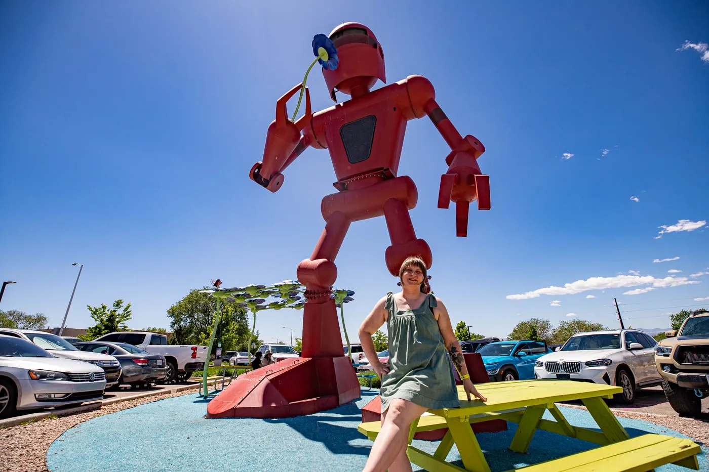 Becoming Human - Giant Robot at Meow Wolf in Santa Fe, New Mexico