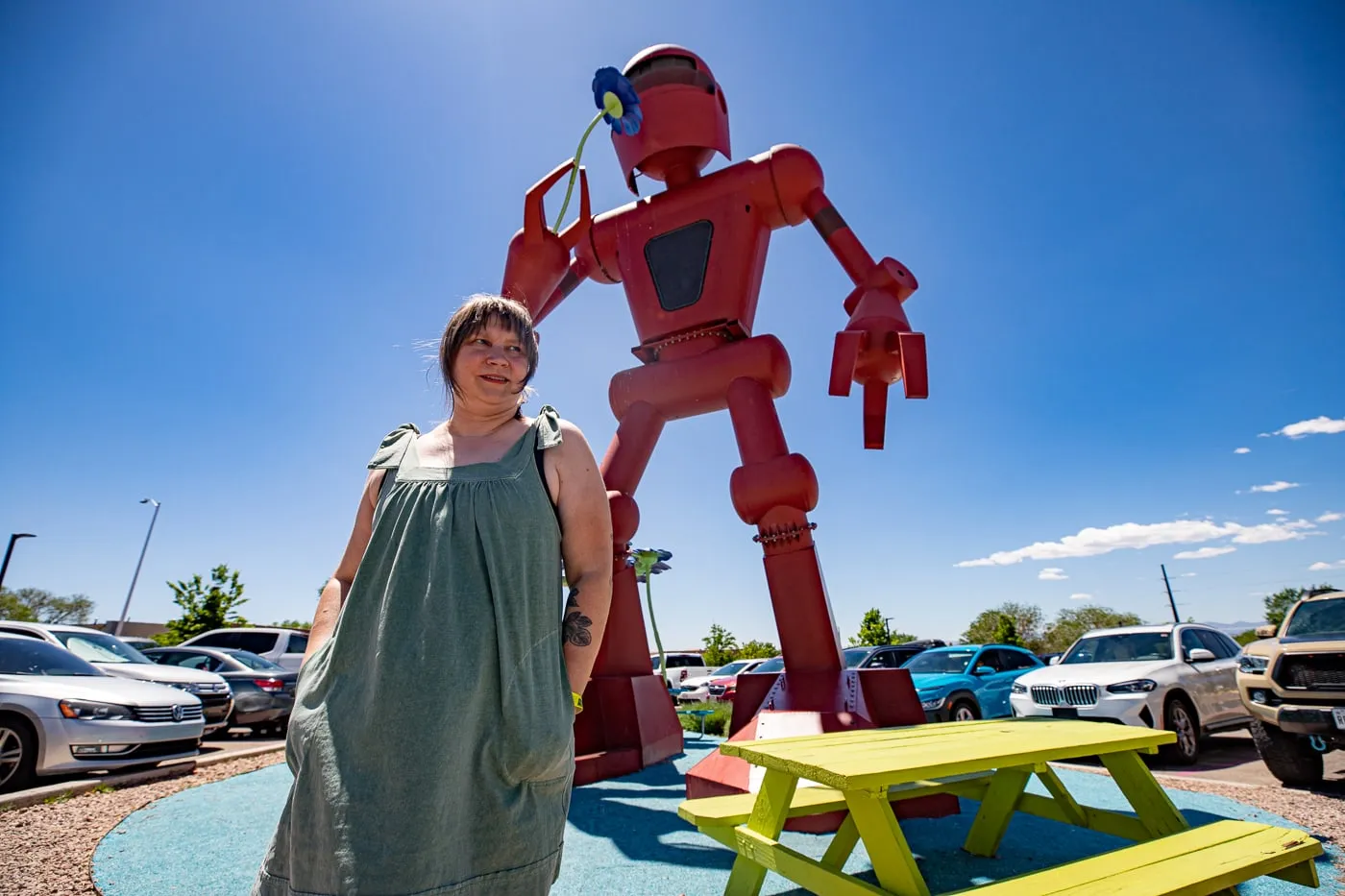 Becoming Human - Giant Robot at Meow Wolf in Santa Fe, New Mexico