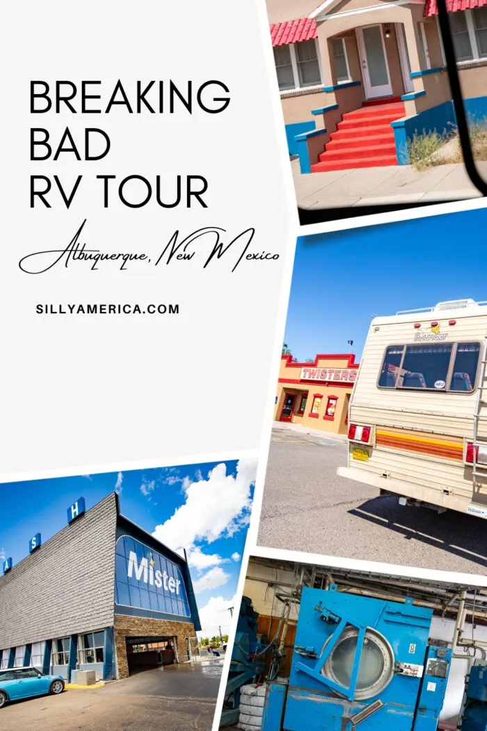 Are you a fan of Breaking Bad, Better Call Saul, and El Camino? Want to experience the world of those critically-acclaimed TV shows for yourself? Relive your favorite moments and scenes from your favorite TV shows by taking the Breaking Bad RV Tour in Albuquerque, New Mexico to see Breaking Bad filming locations. Take the Breaking Bad RV tour on your road trip or vacation in New Mexico - add it to your travel itinerary! #RoadTrip #BreakingBad #BreakingBadFilmingLocations #Albuquerque #NewMexico