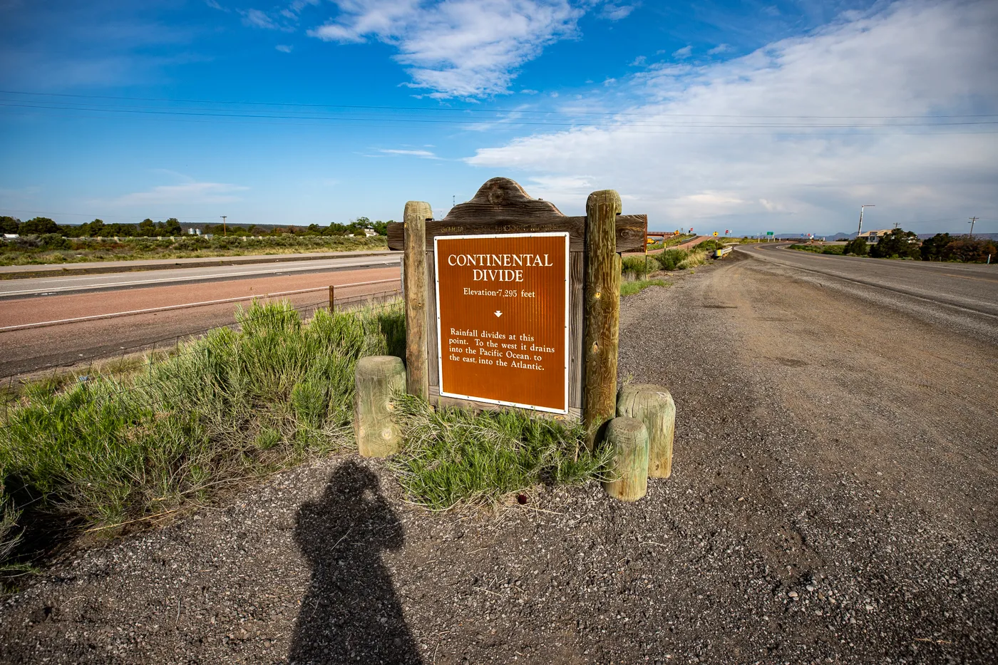 Continental Divide Marker in New Mexico (Route 66)