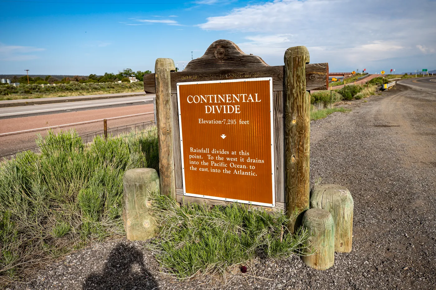 Continental Divide Marker in New Mexico (Route 66)