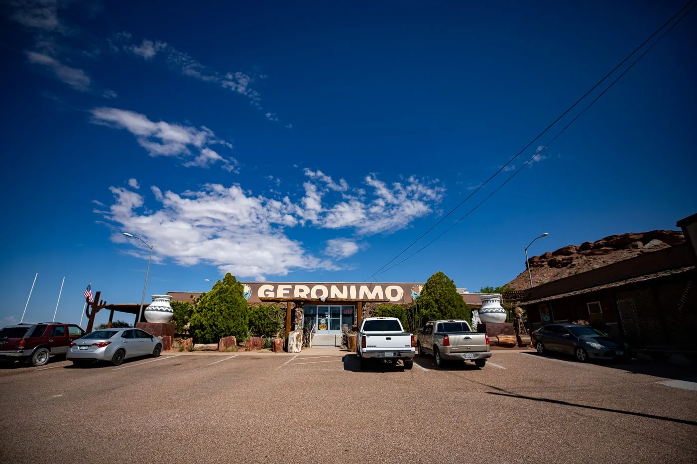 Geronimo Trading Post in Joseph City, Arizona on Route 66 - World's Largest Petrified Tree