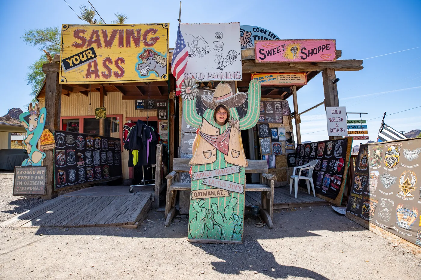 Shops in Oatman, Arizona: Burros, Gunfights, and Ghost Towns