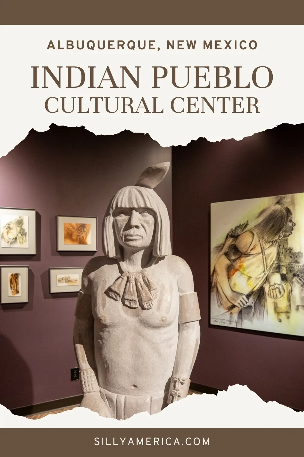 Indian Pueblo Cultural Center in Albuquerque, New Mexico is a wmuseum and cultural center that is dedicated to preserving and displaying Pueblo history and culture. It opened in August 1976 with the mission “to preserve and perpetuate Pueblo culture and to advance understanding by presenting with dignity and respect, the accomplishments and evolving history of the Puebloan peoples of New Mexico.” #NewMexico #NewMexicoMuseum #NewMexicoRoadTrip
