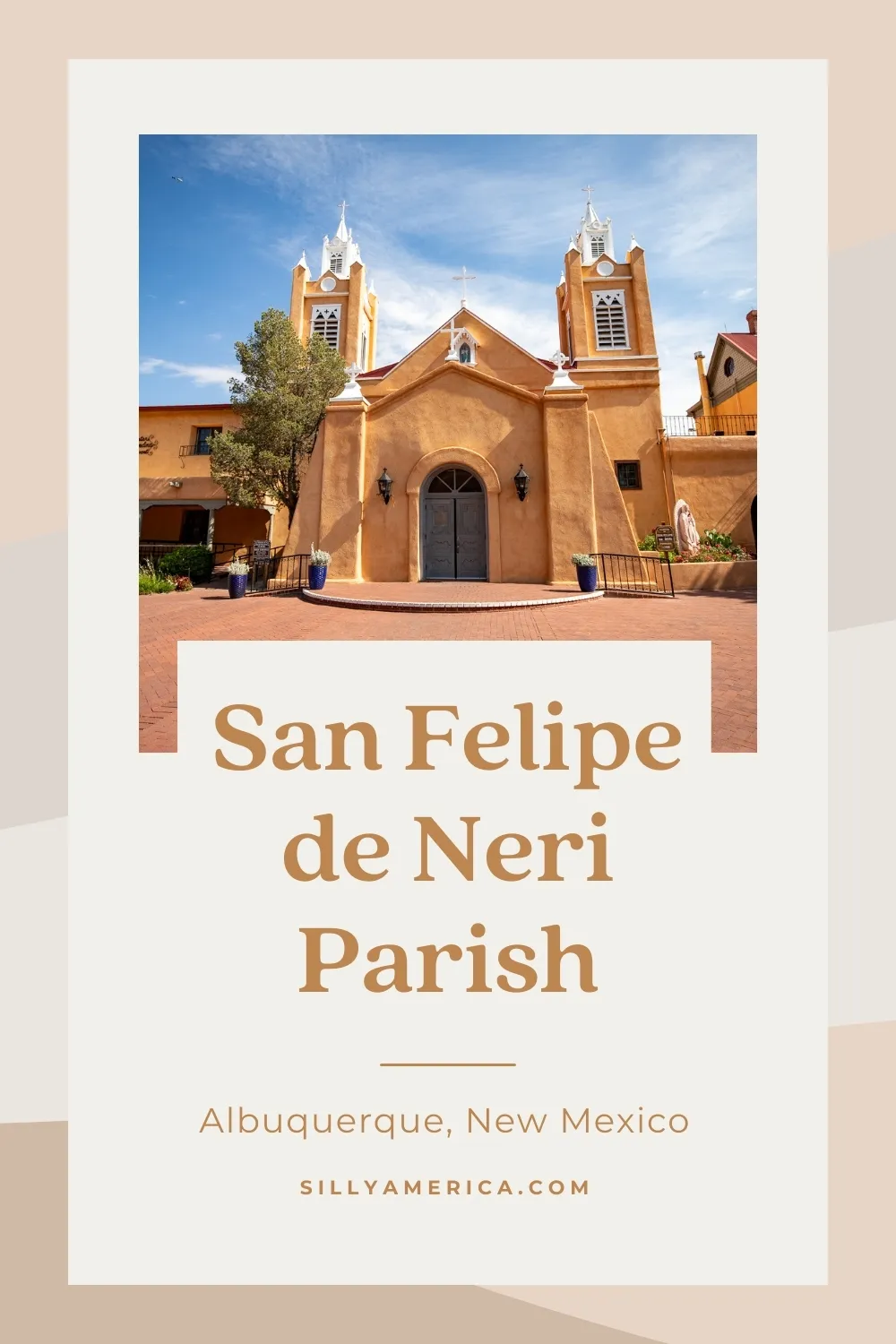 San Felipe de Neri Parish in Albuquerque, New Mexico is a historic place of worship that dates back to 1793. Located in Albuquerque's Old Town Plaza, the church offers tours and services for parishioners. The present church building is listed on the National Register of Historic Places and the New Mexico State Register of Cultural Properties. Visitors are welcome to explore the grounds, take a tour, or stay for a worship service. #NewMexico #AlbuquerqueNewMexico #RoadTrip #NewMexicoRoadTrip