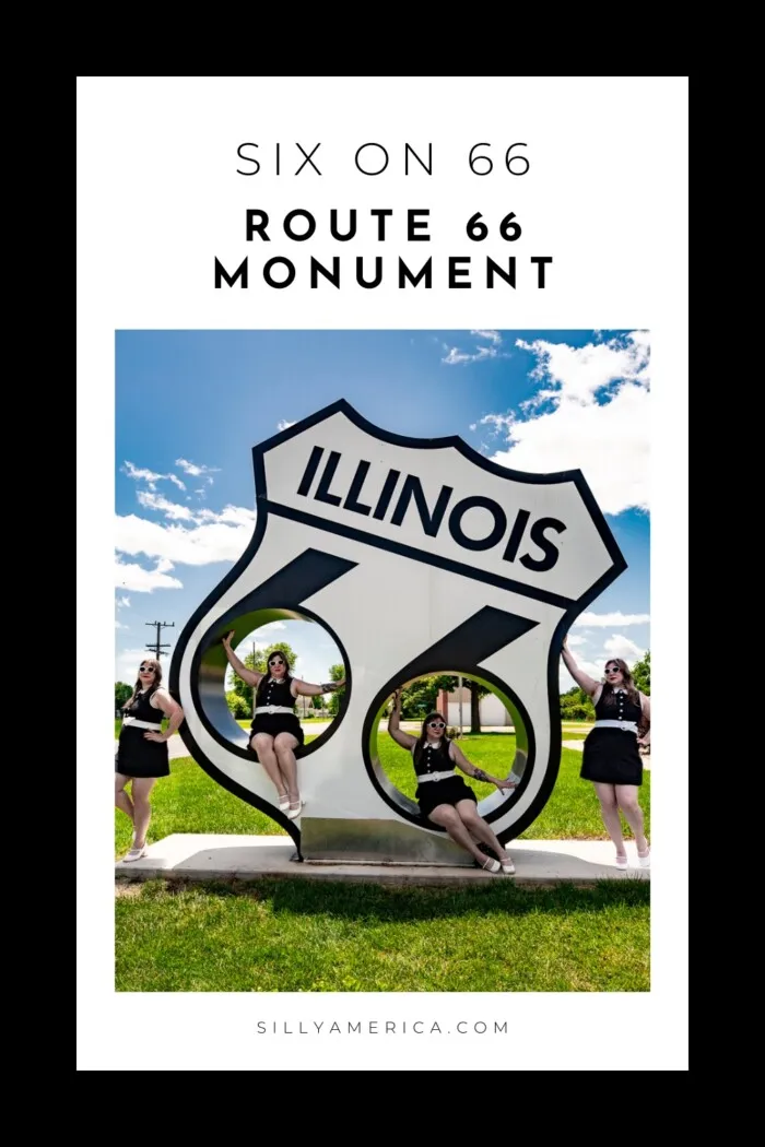 Get your pics on Route 66. With the Route 66 centennial approaching in 2026, many communities across the route are embracing the spirit of the Mother Road by restoring the old and erecting the new. In Illinois, they're going big with a collection of giant interactive Route 66 shield monuments that make the perfect backdrop for Instagram posts and Facebook statuses. This Six on 66 Monument in Hamel, Illinois is just one of the selfie spots you'll find. #Route66 #Route66RoadTrip #Illinois