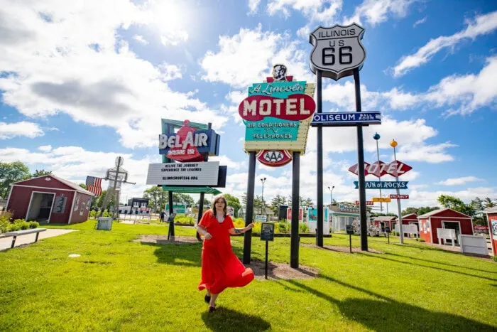 Legends Neon Park at Route 66 Experience at the Illinois State Fairgrounds in Springfield, Illinois