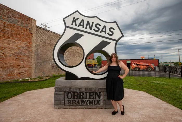 Route 66 Shield Sign in Galena, Kansas