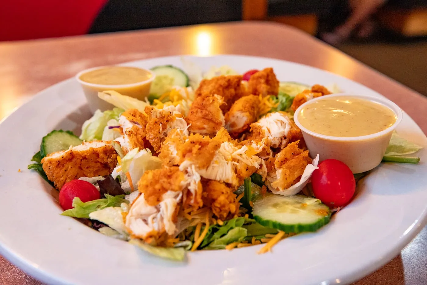 Fried Chicken Salad at Iggy's Diner in Carthage, Missouri Route 66 Restaurant