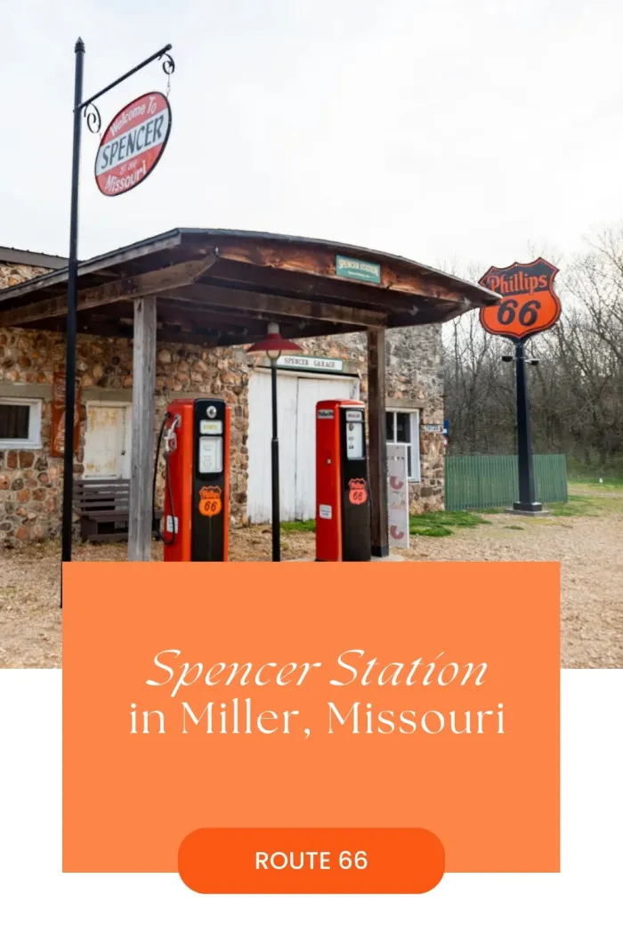 For a dose of Route 66 nostalgia, stop by Spencer Station in Miller, Missouri! Built in the 1920s, this vintage roadside stop once served as a bustling gas station, general store, and garage for travelers on America's Mother Road. Today, it’s a lovingly restored piece of history, complete with retro gas pumps, old-fashioned signage, and a photo op around every corner. Pack your camera, pull over, and step back in time to capture a slice of classic Route 66 charm! #RoadsideAttraction #Route66