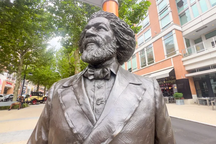 Frederick Douglass Sculpture - American Way Visionary Sculptures in National Harbor, Maryland by Ivan Schwartz