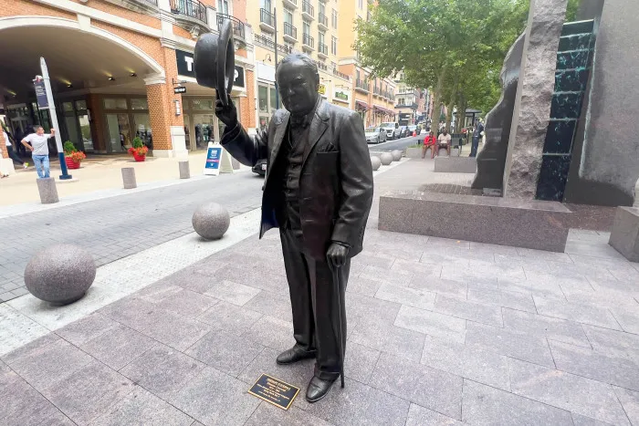 Winston Churchill Sculpture - American Way Visionary Sculptures in National Harbor, Maryland by Ivan Schwartz