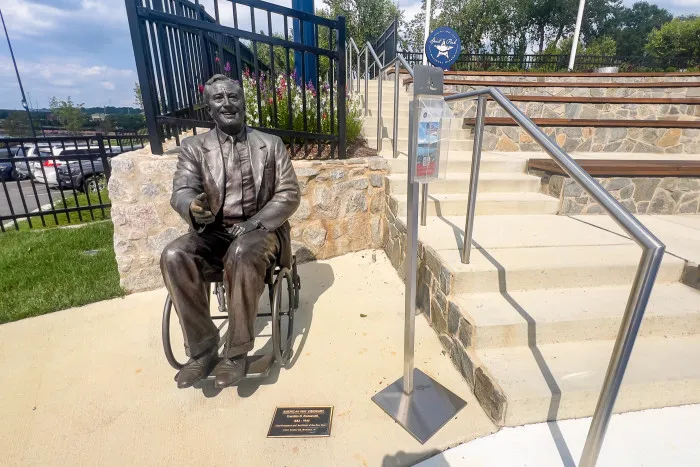 Franklin Delano Roosevelt Sculpture - American Way Visionary Sculptures in National Harbor, Maryland by Ivan Schwartz