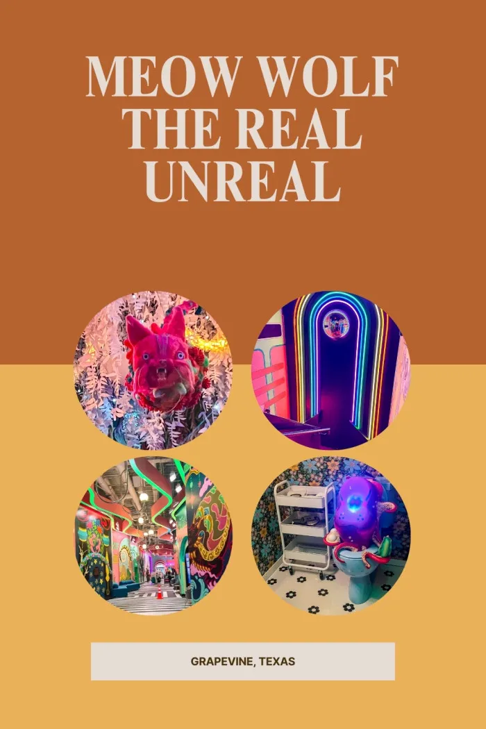 Discover the magic of Meow Wolf's The Real Unreal in Grapevine, Texas! This 30,000-square-foot immersive art experience takes you on a journey through interdimensional realms and a mysterious family story. Explore vibrant installations, interactive spaces, and surreal dreamscapes crafted by over 150 artists. Located in Grapevine Mills, it’s a must-visit for art lovers, families, and adventure seekers alike. #MeowWolf #TheRealUnreal #GrapevineTexas #InteractiveArt #ImmersiveExperience