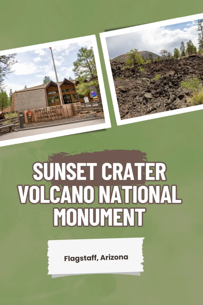 Stop on your Arizona road trip to explore the unique volcanic landscape of Sunset Crater Volcano National Monument in Flagstaff, Arizona! Formed by an eruption in 1085 AD, this site offers stunning black lava fields, colorful cinder cones, and sweeping views of the San Francisco Peaks. Hike the Lava Flow Trail for close-up views of ancient lava rivers, take in panoramic vistas on Lenox Crater Trail, and explore easy paths like Bonito Vista. #ArizonaTravel #SunsetCrater