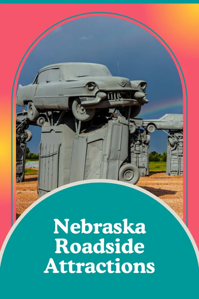 Discover the quirkiest roadside attractions in Nebraska! From the iconic Carhenge to the world's largest ball of stamps, and even a giant fork with spaghetti, Nebraska is a treasure trove of roadside wonders. Explore Fort Cody Trading Post and beyond as you dive into a world of roadside charm, creativity, and a sprinkle of the unexpected. Whether you're a road tripper or a roadside attraction enthusiast, Nebraska's got surprises waiting for you at every stop. #RoadsideAttractions #Nebraska